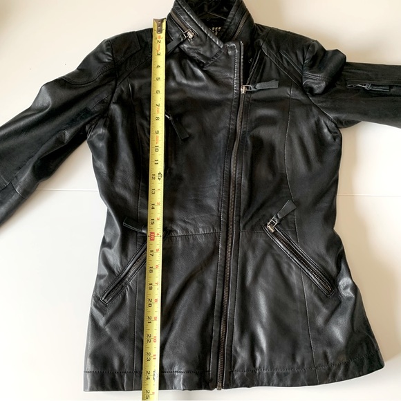 Bod & Christensen Black Leather Moto Jacket S - Picture 10 of 10